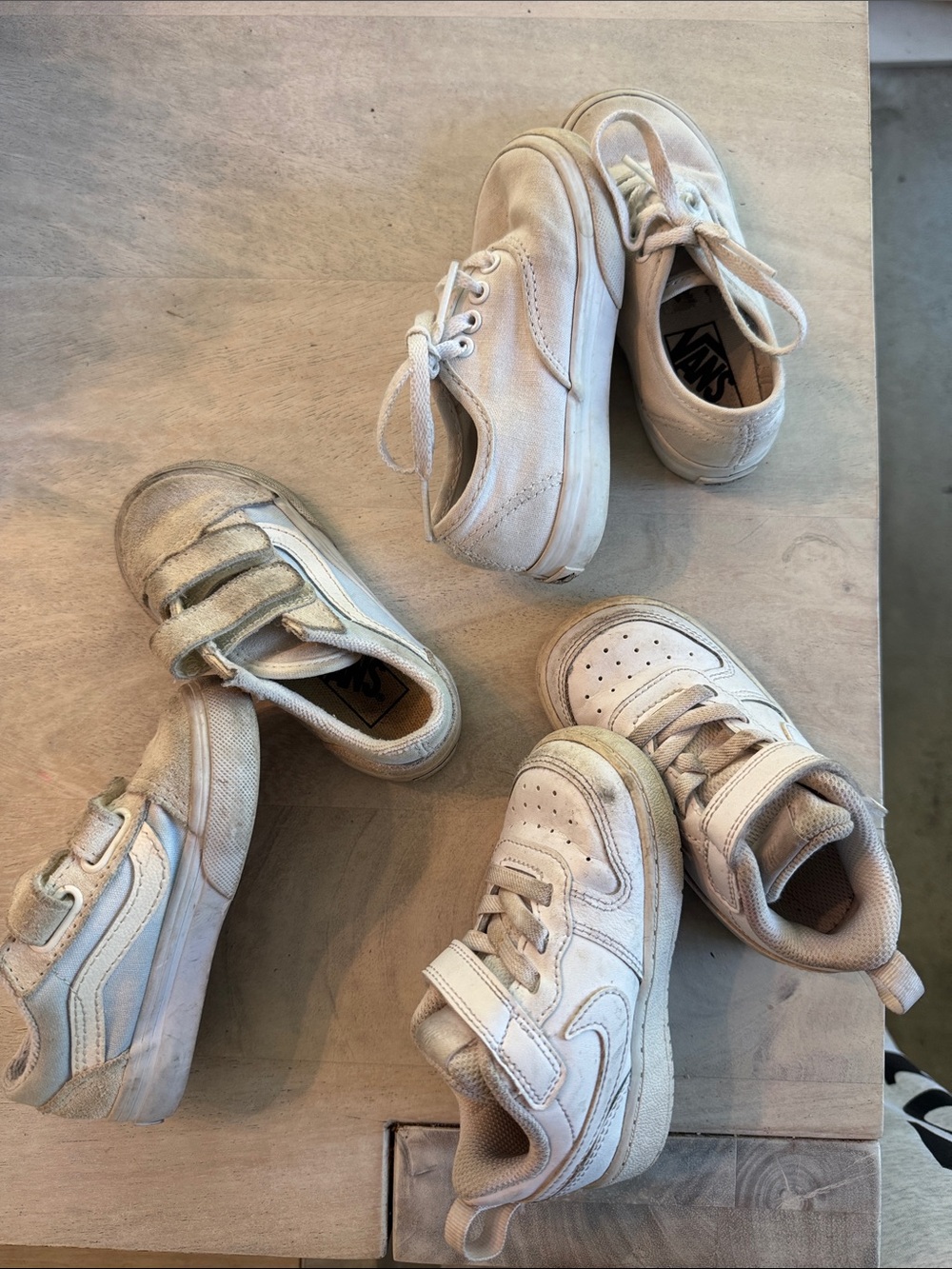 Set of 3 Vans toddler size 6 shoes
